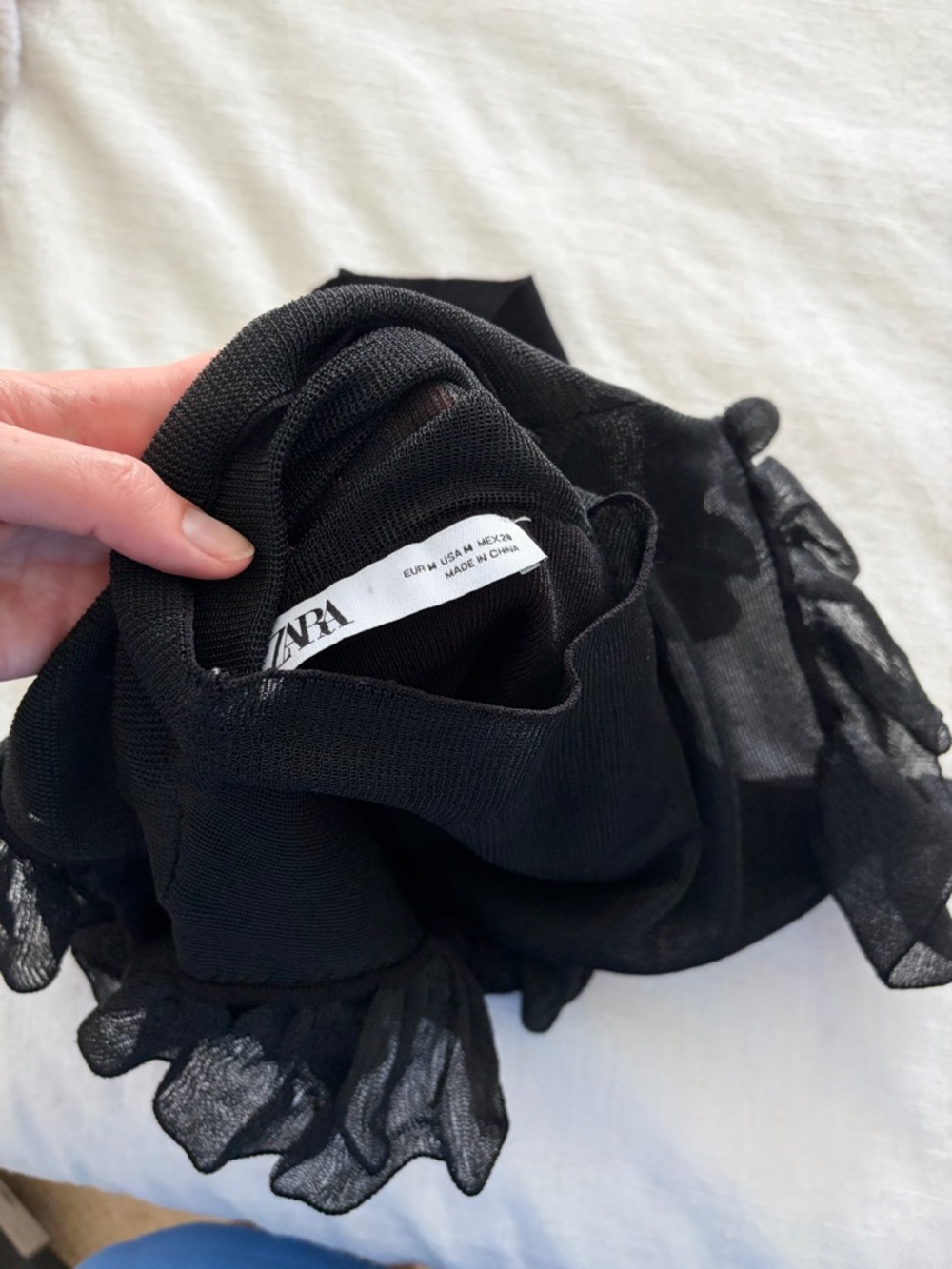 Zara Ruffle Knit Tank - Picture 4 of 4